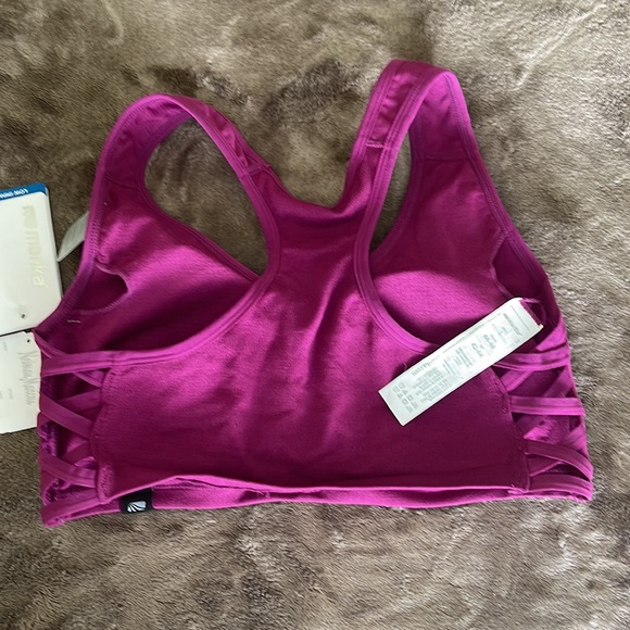 💋SALE💋 NWT Marina Sport Bra in Magenta with Removable Cups, Size L. - Picture 3 of 7